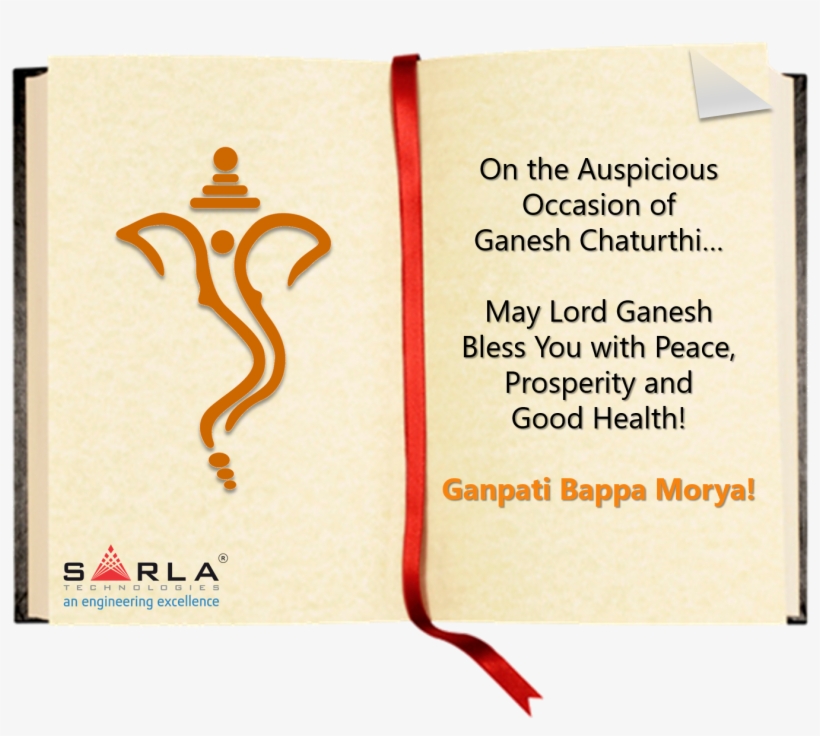 Sarla Technologies Wishes You A Very Happy Ganesh Chaturthi - Ganesha, transparent png download