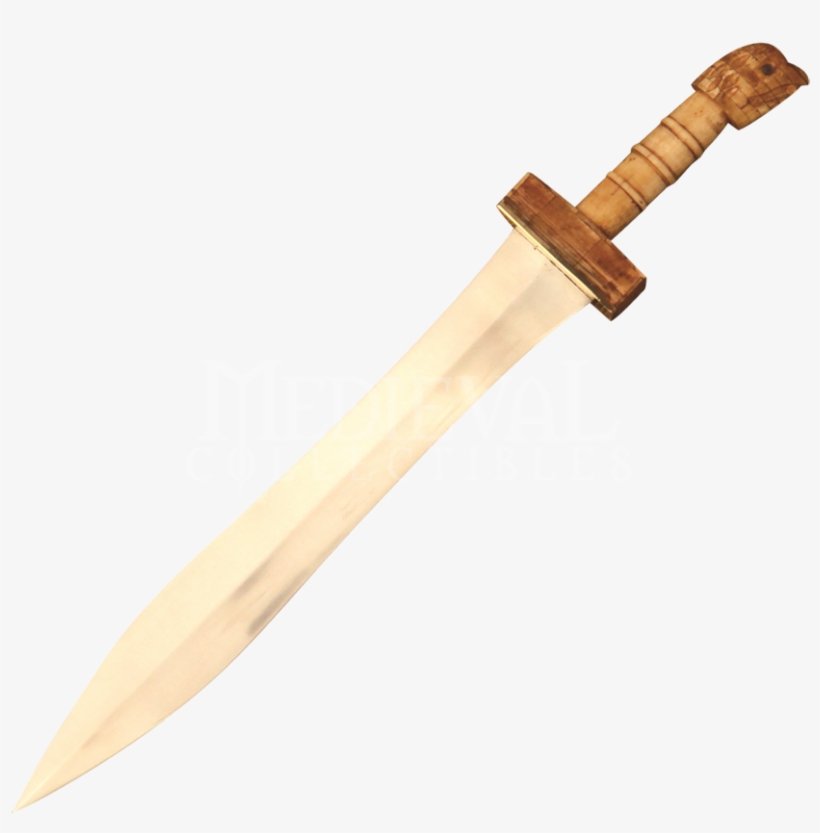 Roman Parazonium Gladius Grade Wooden Roman Swords - Wooden Hilt Gladius Sword, transparent png download