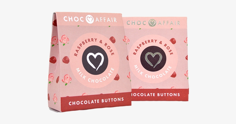 Raspberry & Rose Milk Chocolate Buttons - Cadbury Buttons, transparent png download