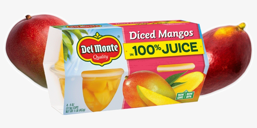 Diced Mangos In 100% Juice, Fruit Cup® Snacks - Monte, transparent png download