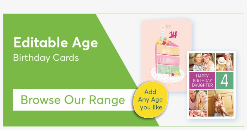 Any Age Cards - Graphic Design, transparent png download