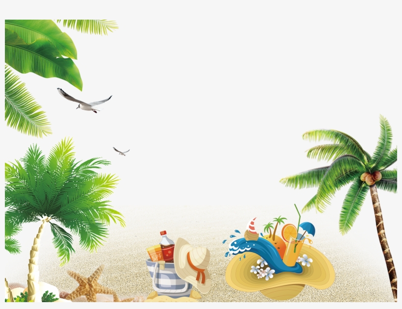 Resort Wallpaper Beach Summer Free Clipart Hd Image - Beach Resort Clipart, transparent png download