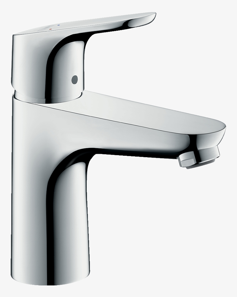 Single Hole Faucet 100 With Pop Up Drain, - Focus Hansgrohe, transparent png download