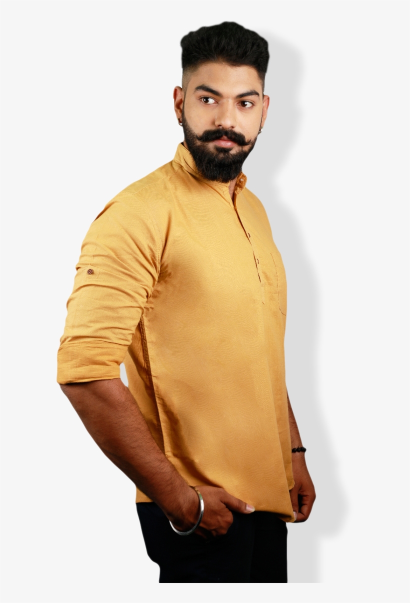Khadi Turmeric Kurta - Gentleman, transparent png download