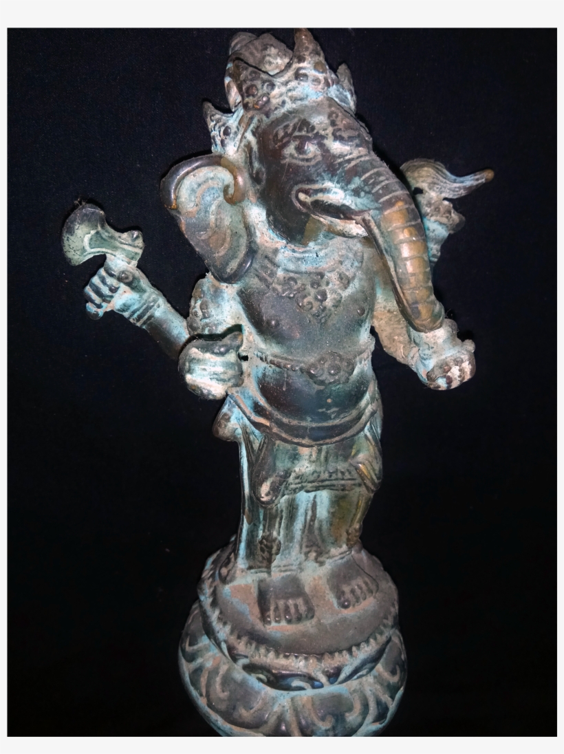 Ganesha Ganesh God Multi Hand Spiritual Bronze Brass - Statue, transparent png download