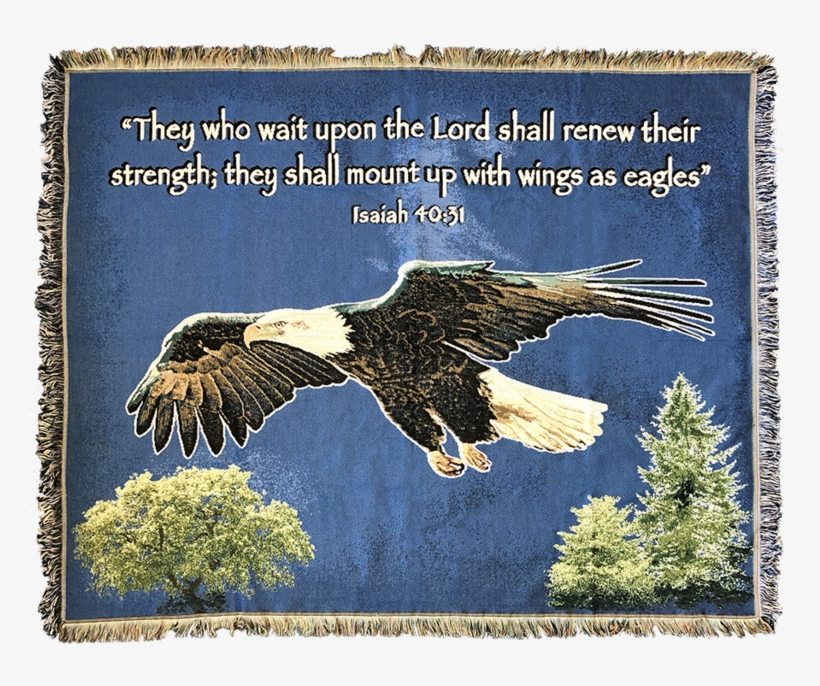 On Eagles Wings Blanket - Bald Eagle, transparent png download