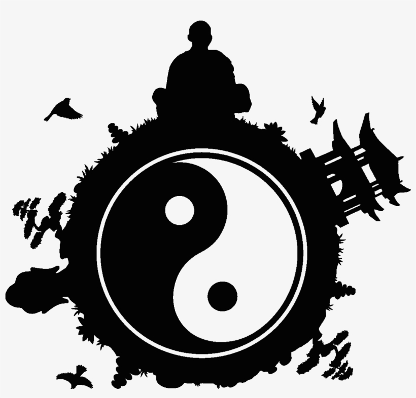 Sticker Terre Et Bouddha Ambiance Sticker Zen1 Budha - Bonsai Tree, transparent png download