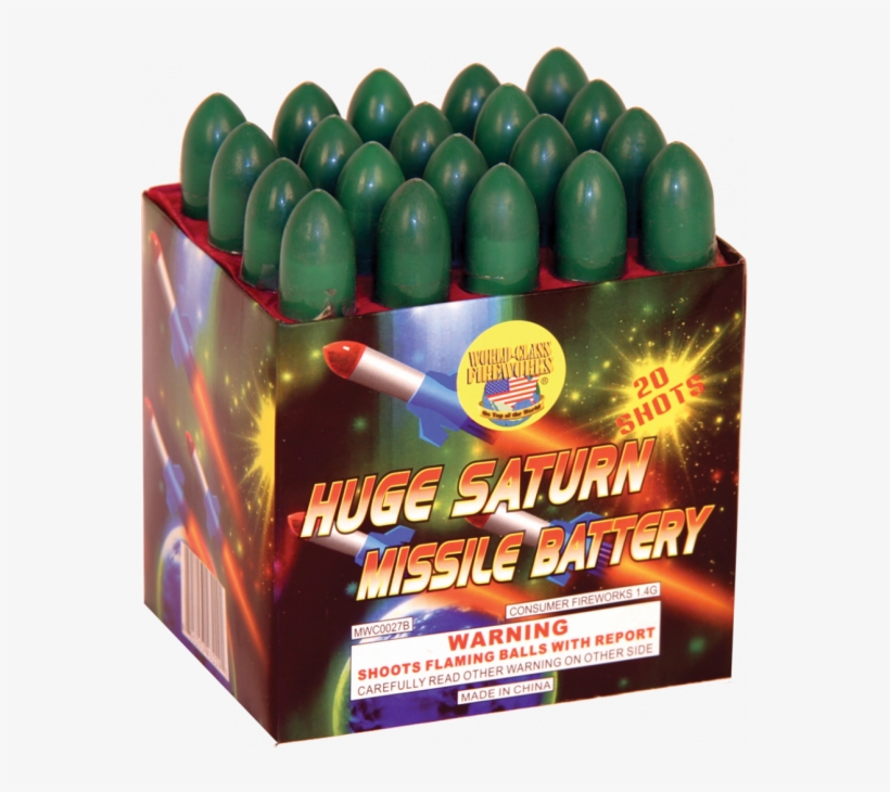 20 Shot Huge Saturn Missile - Fireworks Missiles, transparent png download