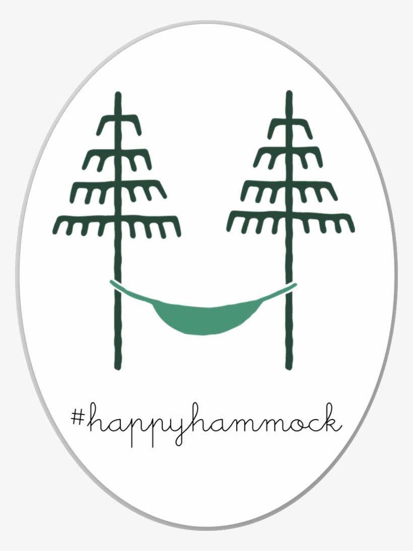 Happy Hammock Sticker - Tree, transparent png download