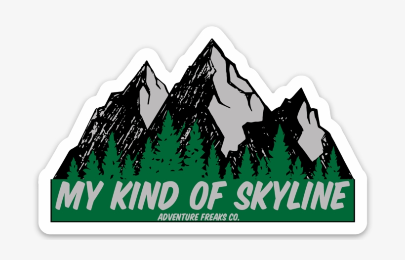 Image Of My Kind Of Skyline Weatherproof Sticker - Illustration, transparent png download