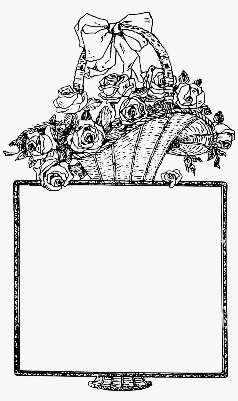 This Free Icons Png Design Of Flower Basket Frame, transparent png download
