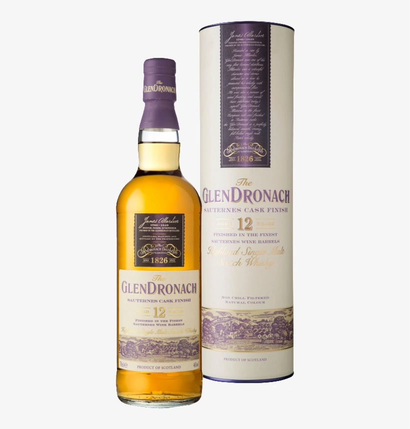 Glendronach 12 Sauternes Cask Finish Fruity Goodness - Glendronach, transparent png download