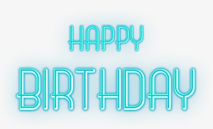 Happy Birthday Text Blue, transparent png download