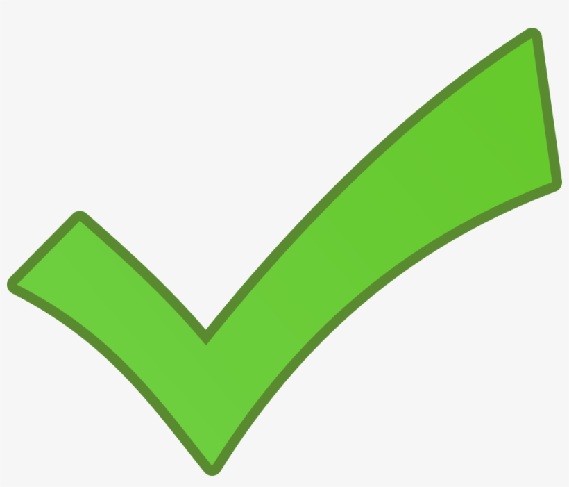 Green Checkmark ✅, transparent png download