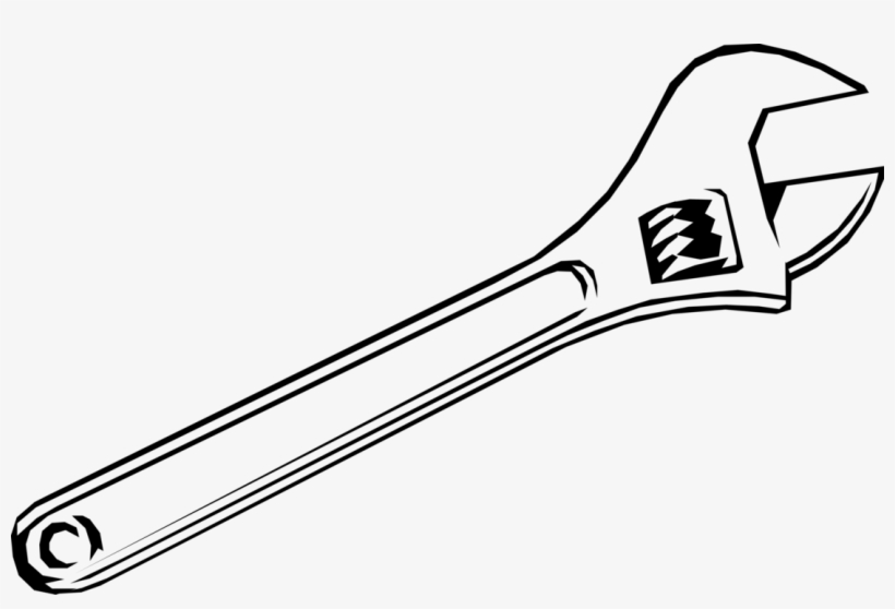 Vector Illustration Of Adjustable Wrench Or Spanner - Chave Inglesa Png, transparent png download