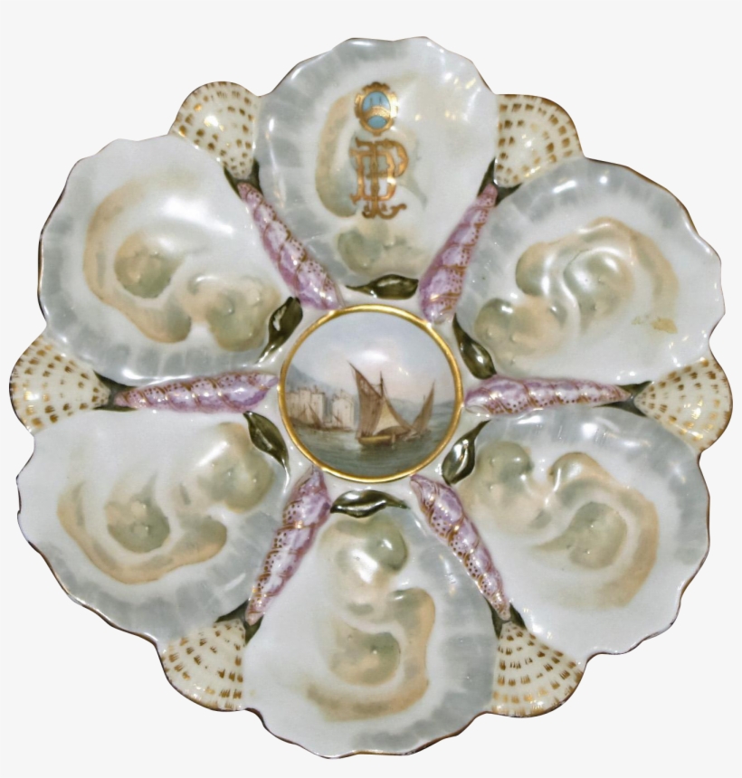 This A Rare French Oyster Plate - Artificial Flower, transparent png download