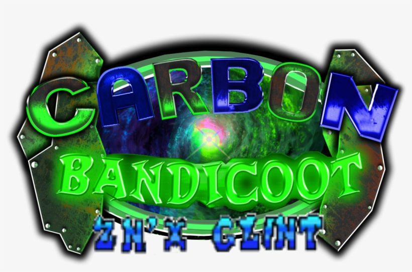 Carbon Bandicoot Zn'x Glint Game Logo - Graphic Design, transparent png download