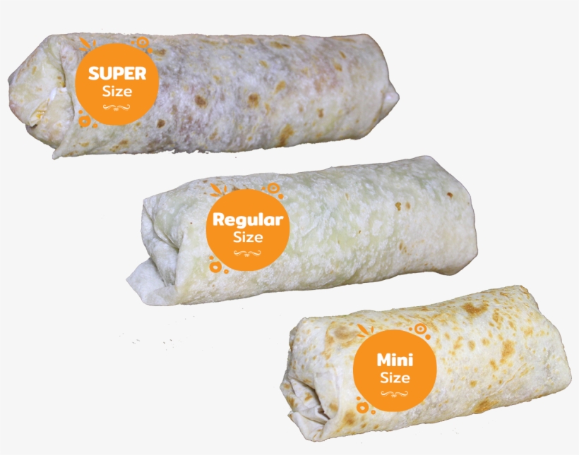 All Of Our Burritos Comes Packed With Meat And You - Sandwich Wrap, transparent png download