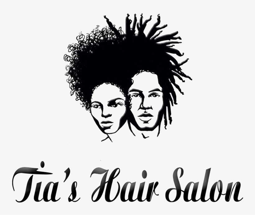 Rasta Hair Cartoon Black And White, transparent png download