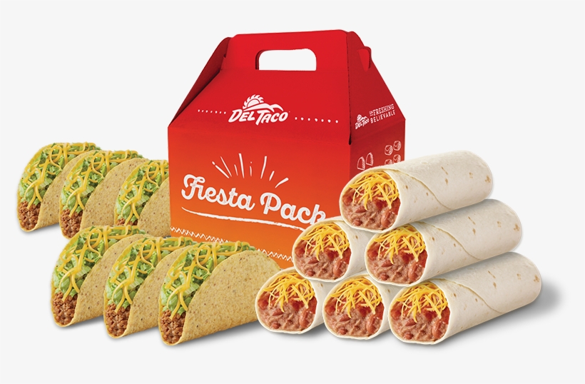Packs - Del Taco Tacos, transparent png download