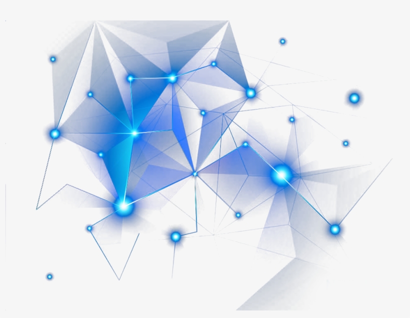 Blue And Map Light Connection Translucency Transparency - Light, transparent png download
