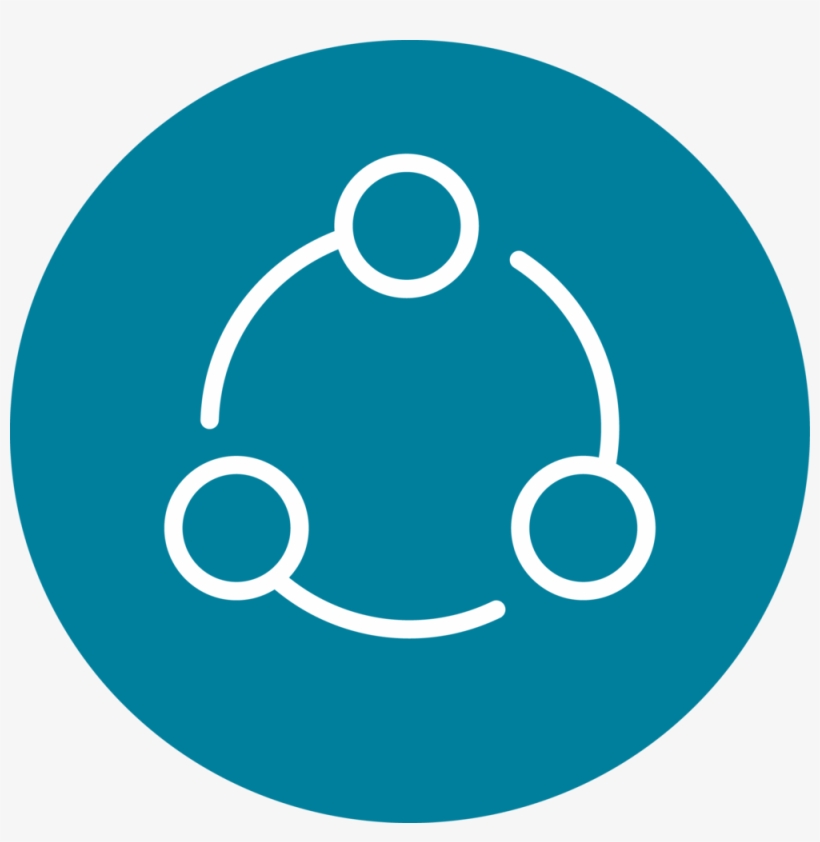 Connection Teal Circle Copy - Portable Network Graphics, transparent png download