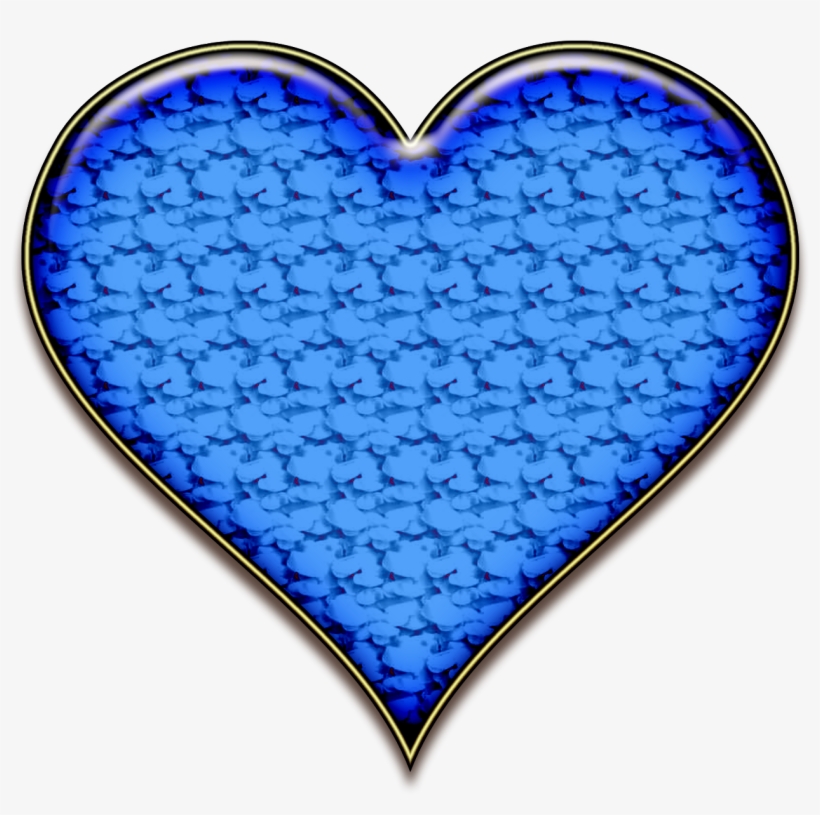 Blue 3d Heart Png - Heart, transparent png download