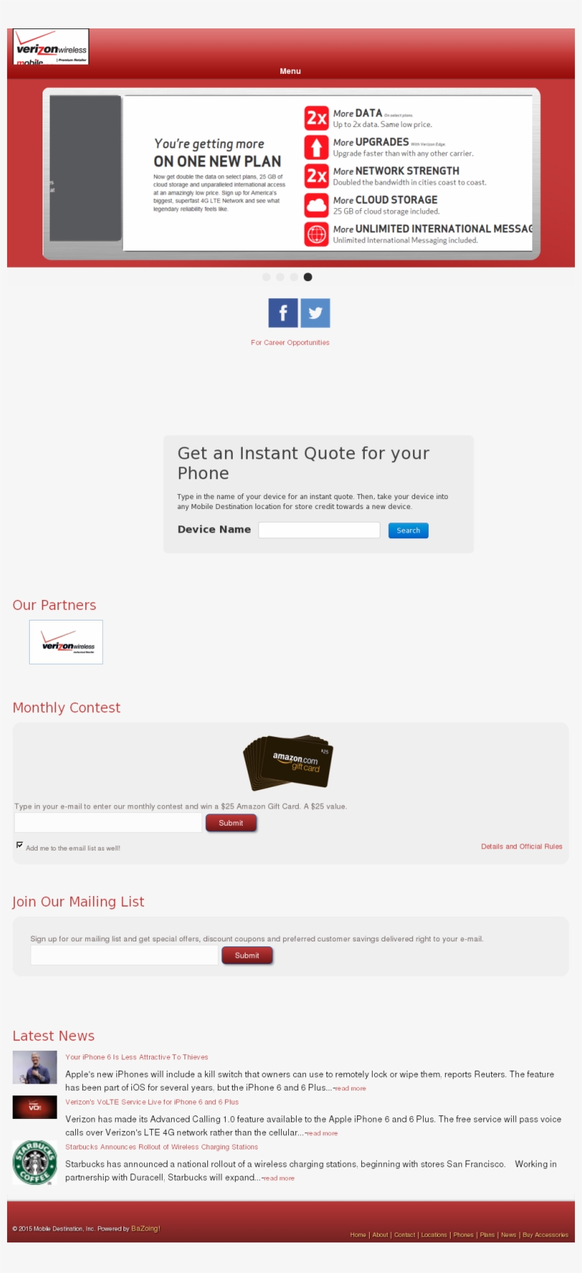 Mobile Destination Competitors, Revenue And Employees - Web Page, transparent png download