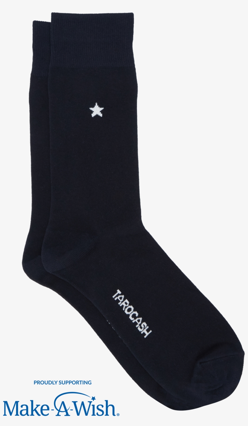 Navy Make A Wish Star Sock - Sock, transparent png download