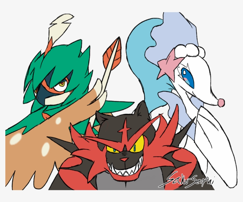 Alola Evolved By Saku Senpai-dami4fm - Cartoon, transparent png download