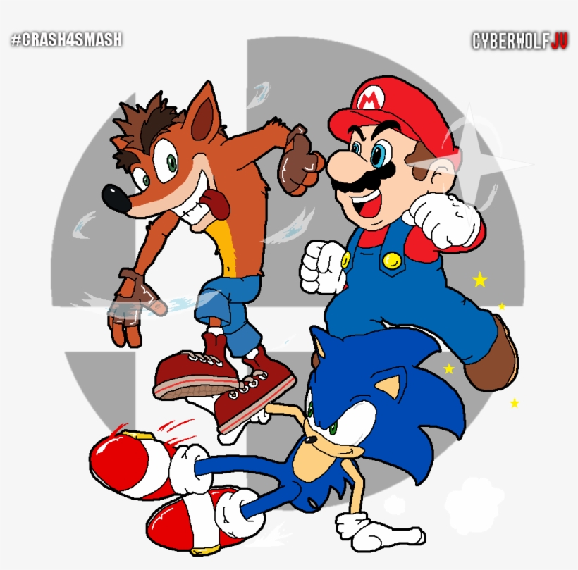Cyberwolfjv The Biggest Match Of Video Game History - Cartoon, transparent png download