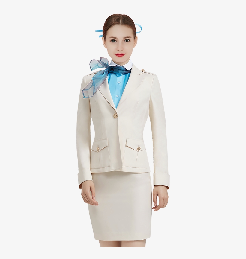 Rice White Jacket Long Sleeve Lake Blue Shirt Short - Formal Wear, transparent png download