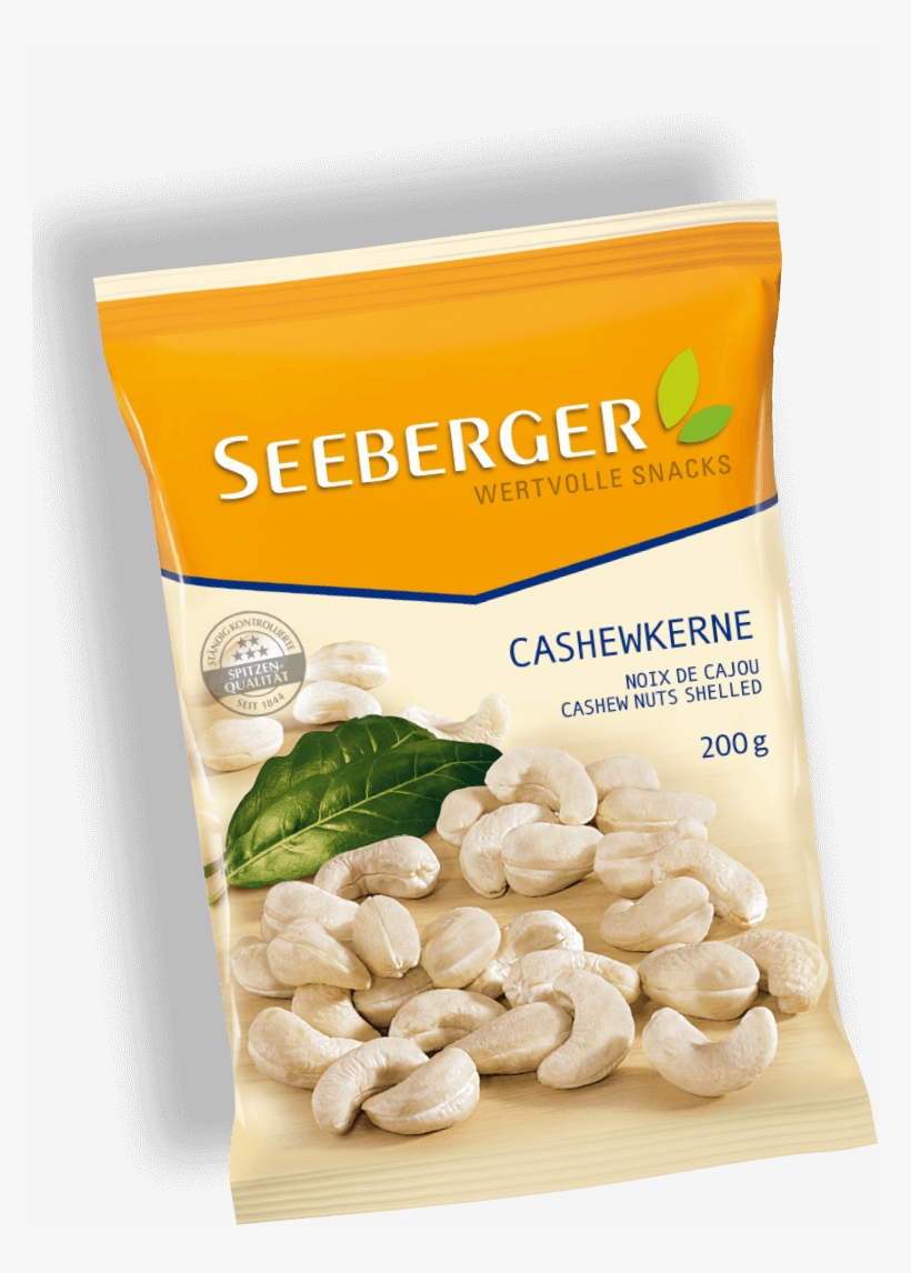 Seeberger Cashewkerne Gedreht Produktansicht - Seeberger Cashewkerne, transparent png download