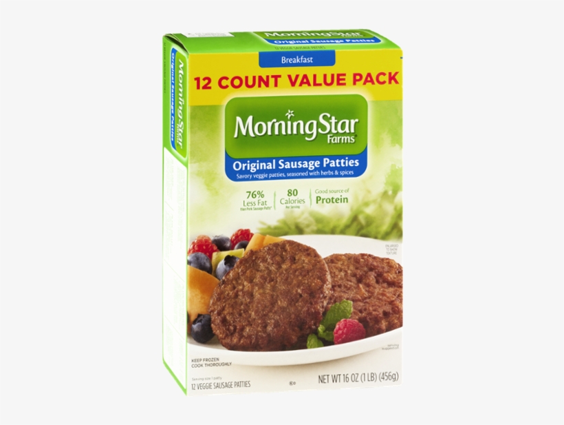 Kelloggs Morningstar Farms Organal Veggie Sausage, transparent png download