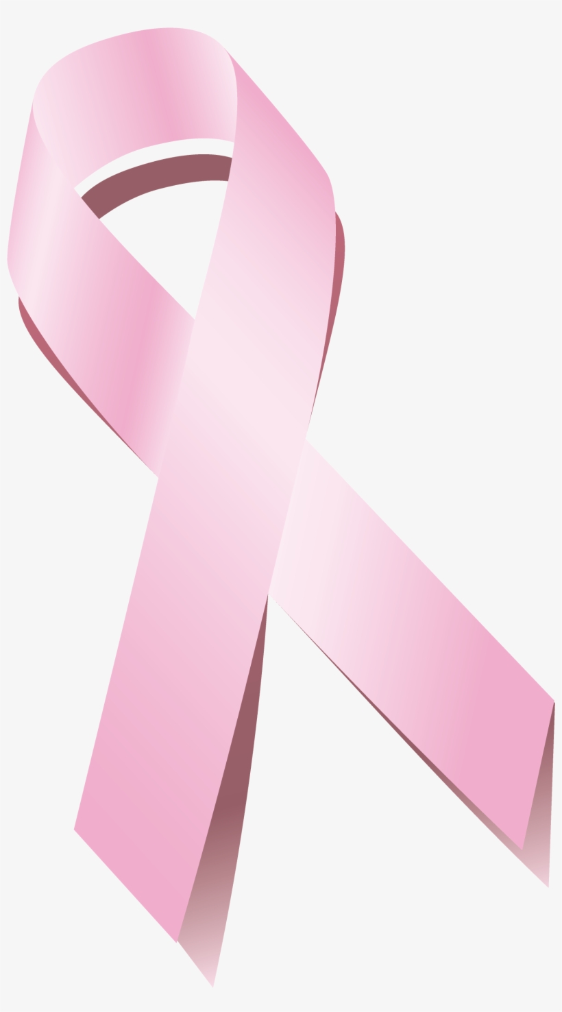Pink Ribbon Only 2018 01 - Construction Paper, transparent png download