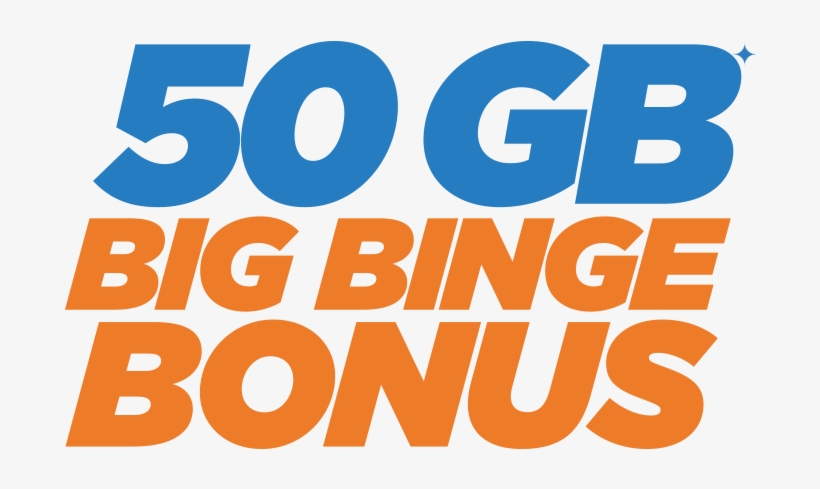 50gb Binge Bonus - Illustration, transparent png download