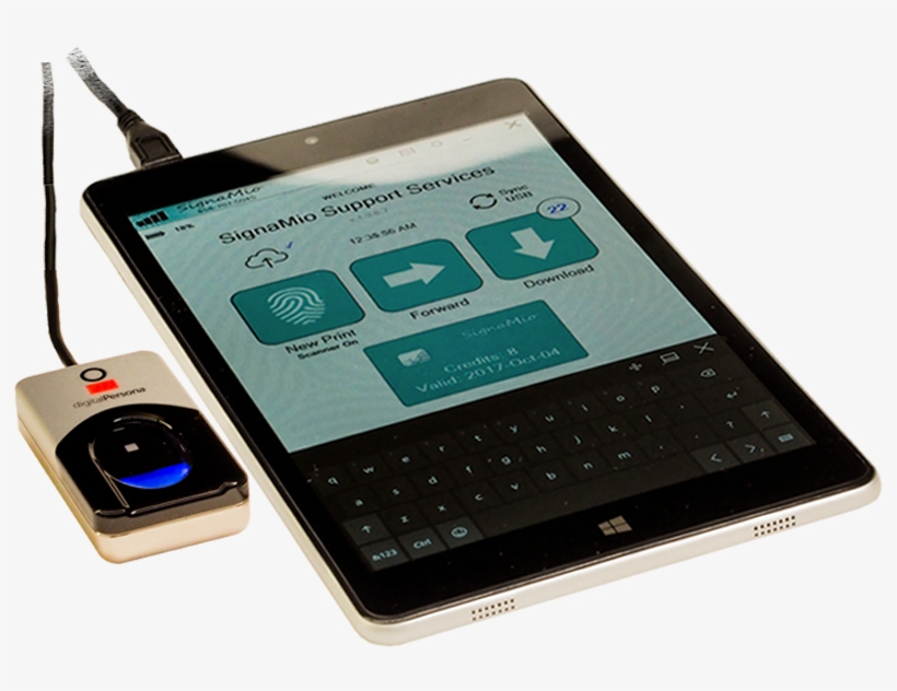 Tablet And Fingerprint Scanner Package - Tablet Computer, transparent png download