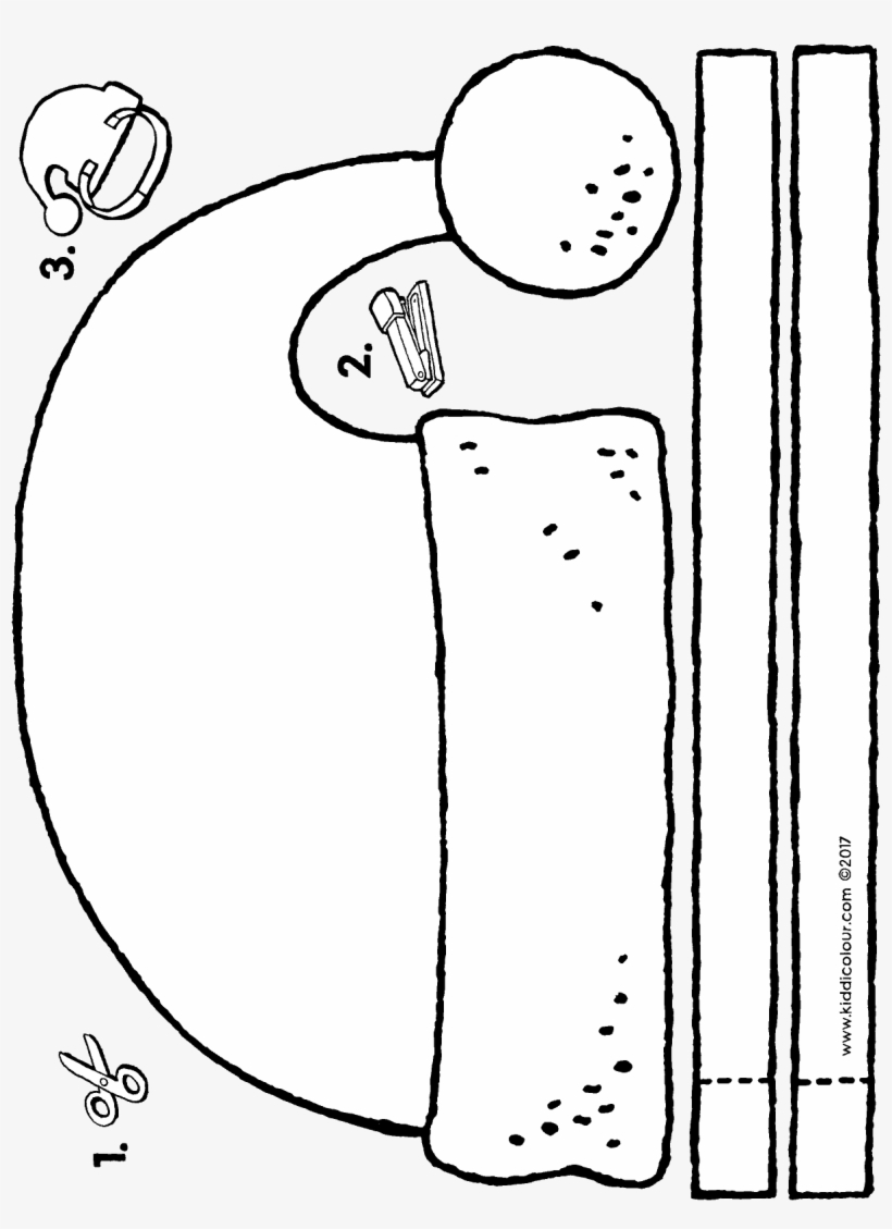 Father Christmas' Hat - Kerstman Knutselen, transparent png download