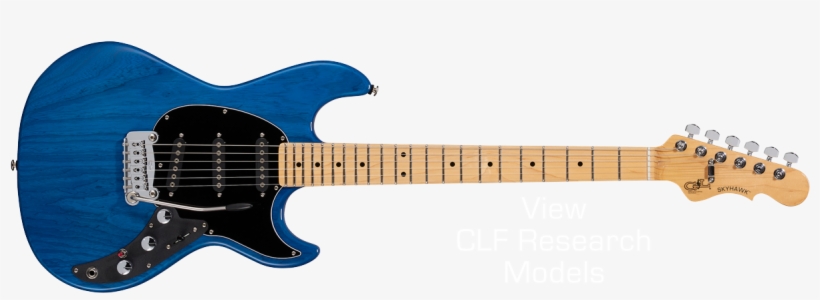 Clf Research - Blue Tele Black Pickguard, transparent png download