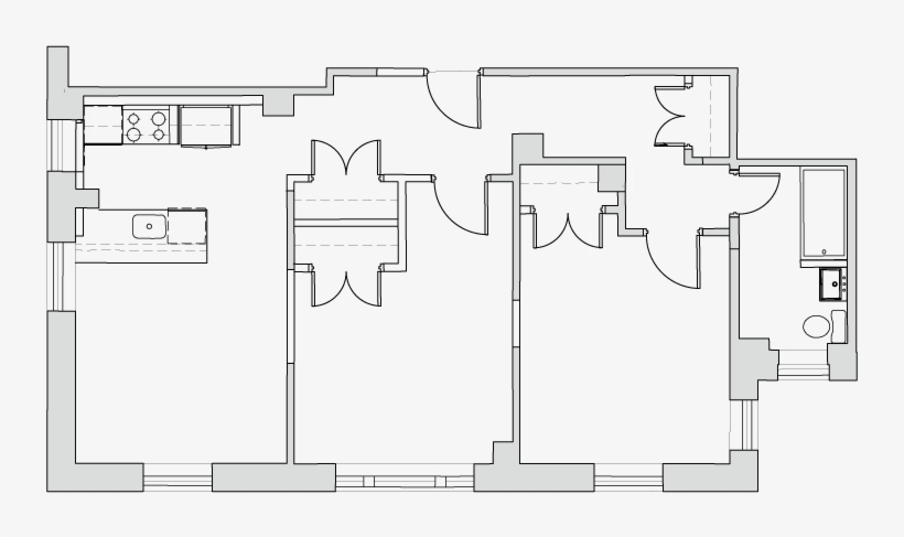 Apartment - Floor Plan, transparent png download