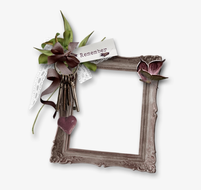 Cadre Romantique Png, Cluster / Romantic Frame, Love - Moldura De Foto 1 Ano De Namoro, transparent png download
