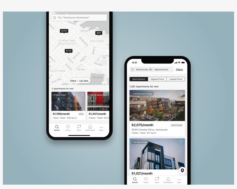 09 Apartment Finder App - Iphone, transparent png download