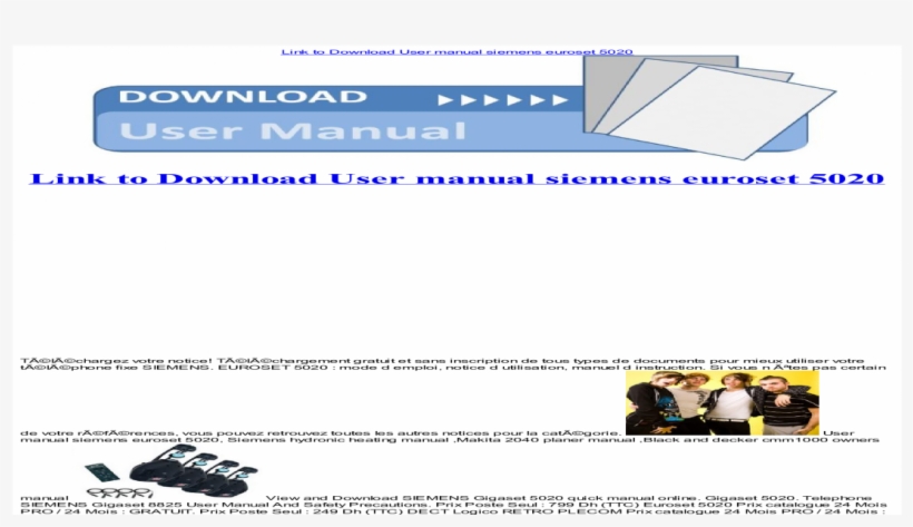 Manual Siemens Euroset Line 48i Manual Siemens Euroset - User Guide, transparent png download