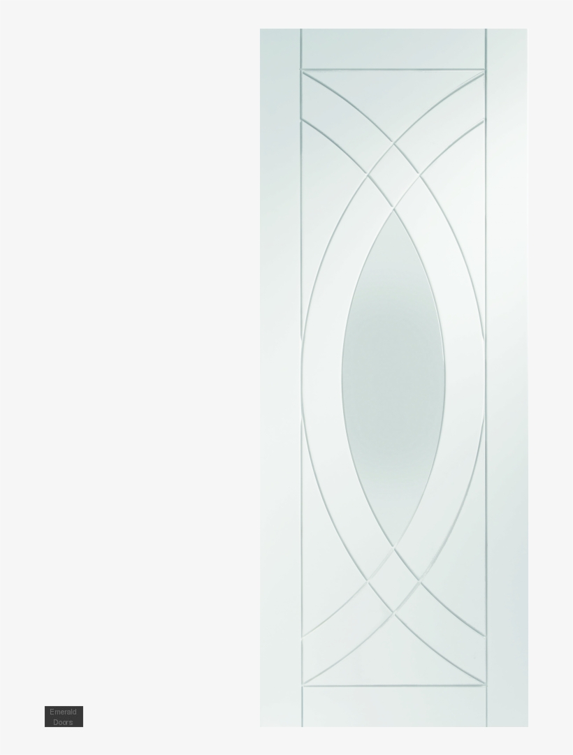 White Treviso Double Door Room Divider With Side Panels - Drawing, transparent png download