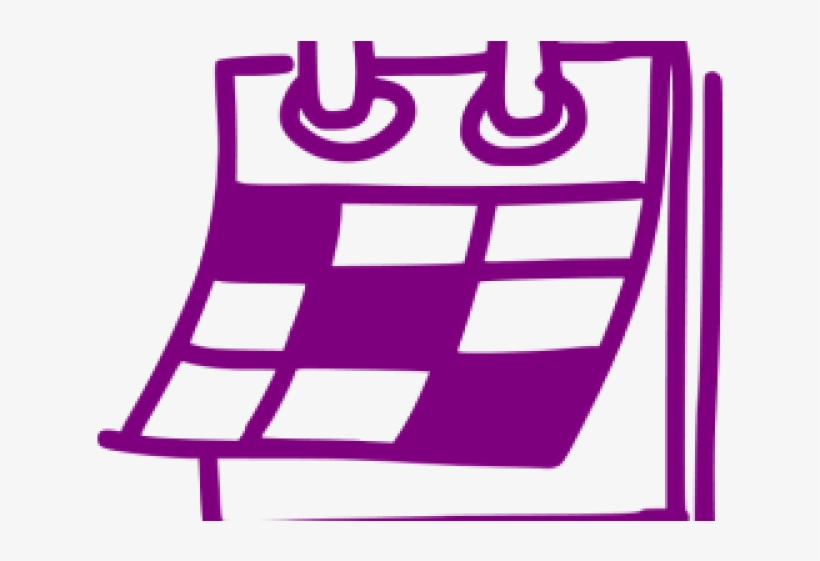 Calendar Icons Purple - Calendar Icon Png Black, transparent png download