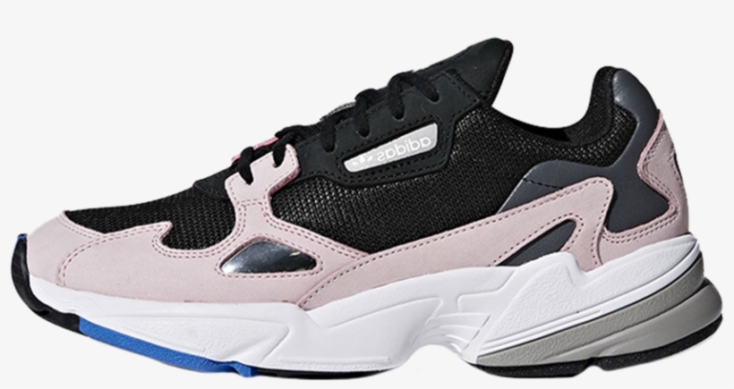 Picture Of Adidas Falcon Black/pink - Adidas Falcon Black Pink, transparent png download