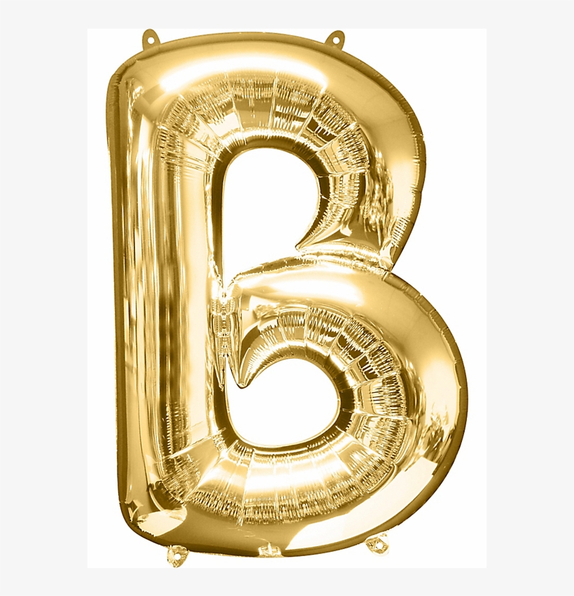 22inch Gold Letter Balloons - B Balloon, transparent png download