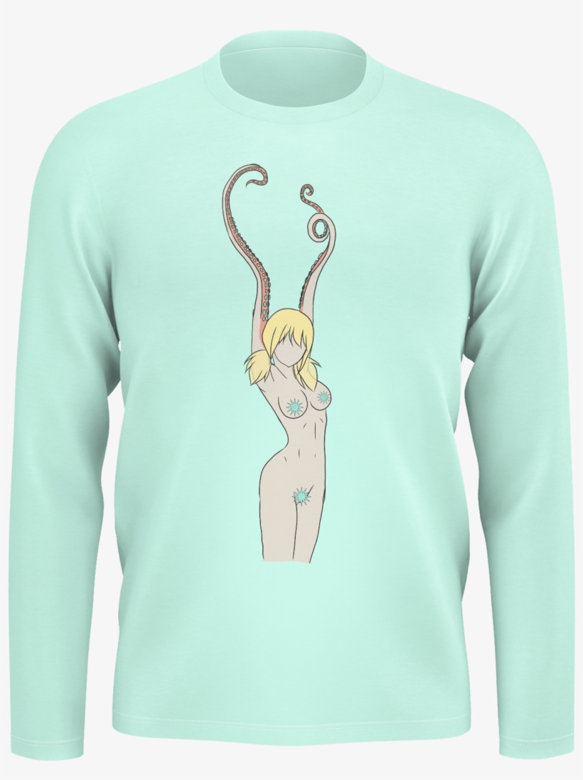 Sea Monster Doll Long Sleeve - Sweatshirt, transparent png download