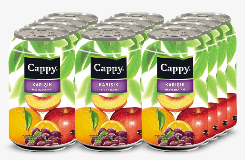 Cappy Karışık Kutu 330 Ml Meyve Suyu 12 Adet - Cappy, transparent png download