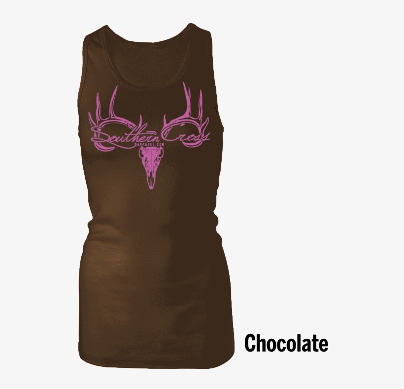 Deer Skull Logo Chocolate Tank Top Medium, Tank Tops - Elk, transparent png download